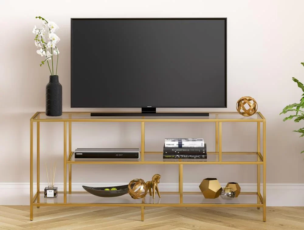 glass tv stand