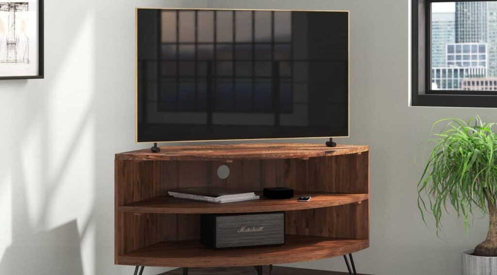 corner cabinet tv stand 